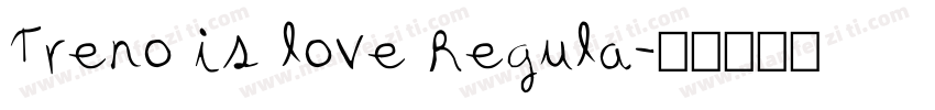 Treno is love Regula字体转换